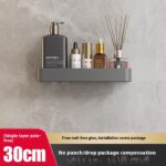 Punch-free Space Aluminum Wall-mounted Toilet Storage Rack - Image 4