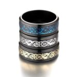 Dragon Pattern Rings Men Stainless Steel Ring Jewelry - Image 7