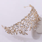 Vintage Rhinestone Headdress Crown Alloy Hair Accessories Stage Party Accessories - Image 2