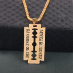 Hip Hop Stainless Steel Blade Necklace Pendant - Image 2