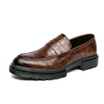 Plus Size Men's Slip-on Platform Slip-on Loafers - Image 3