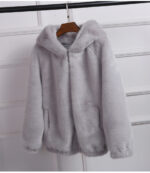 Hooded Coat Autumn Winter Long Sleeve - Image 4