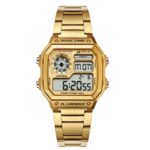 Stryve Brand Square Fashion Digital Led Count Down Clock Sports Waterproof Men Luxury Stainless Steel Watch relojes hombre - Image 6