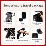 Baby Stroller High Landscape Lightweight Folding Shock Absorption - Image 6