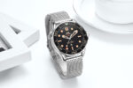 Automatic Self Wind Mechanical Net Stainless Steel Nylon Strap Luxury Men New Limited Watch - Image 3