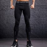 Men Compression Tight Leggings Running Pants Sports - Image 4