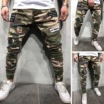 Men's Jeans Badge Stretch Slim Fit Camouflage Skinny Pants - Image 2