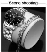 Fake Hree Eye Fashion Business Quartz Watch - Image 3