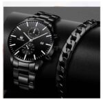 Fake Hree Eye Fashion Business Quartz Watch - Image 8