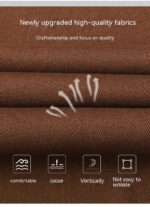 Straight Stretch Comfortable Trousers Mid-high Waist Pants - Image 6