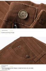 Straight Stretch Comfortable Trousers Mid-high Waist Pants - Image 2