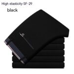 Suit Pants Middle-aged High Elastic Casual Pants Men's Trousers Men Loose Straight Trousers - Image 3