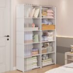 Dust-proof Wardrobe Household Bedroom Storage Cabinet Combination Locker Small Wardrobe Storage Rack - Image 9