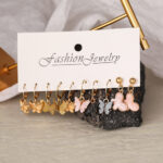 C-shaped Creative Retro Pearl Earrings - Image 3