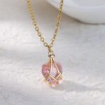 Diamond Castle Necklace Zircon Crystal Heart-shaped Female Pendant - Image 8