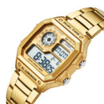 Stryve Brand Square Fashion Digital Led Count Down Clock Sports Waterproof Men Luxury Stainless Steel Watch relojes hombre - Image 5