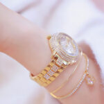 Full Rhinestone Bead Quartz Watch - Image 2