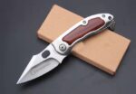 Stainless Steel Outdoor Folding Knife Portable Self-defense Keychain Knife - Image 2