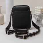 Solid Color Simple Mobile Phone Bags Small Crossbody Shoulder Bag For Women - Image 4
