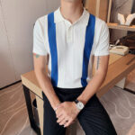 Summer Sportsman Short-sleeved Knitted Casual POLO Shirt