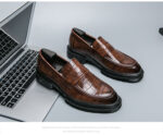 Plus Size Men's Slip-on Platform Slip-on Loafers - Image 7