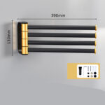 Rotating Towel Rack Free Punch Toilet Bathroom - Image 5