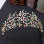 Vintage Rhinestone Headdress Crown Alloy Hair Accessories Stage Party Accessories - Image 4