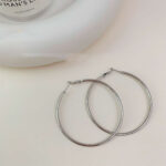 Gold Small Circle Fashion Exaggerated Earrings - Image 5