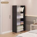 Dust-proof Wardrobe Household Bedroom Storage Cabinet Combination Locker Small Wardrobe Storage Rack - Image 2