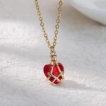 Diamond Castle Necklace Zircon Crystal Heart-shaped Female Pendant - Image 7
