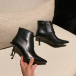 Pointed lace up booties - Image 2