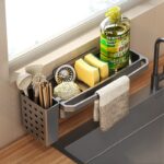 Rag Drain Rack Kitchen Sink Storage Shelf - Image 6
