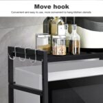 3 Tier Expandable Microwave Oven Rack Stand Storage Holder Kitchen Corner Shelf - Image 2
