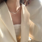 Double Layer Snake Bone Sterling Silver Hip-hop Personality Retro Stacking Necklace Women - Image 5