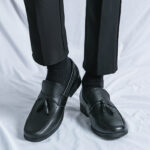 Men's Loafer Tassel Slip-on Business Casual Round Toe Leather Shoes - Image 4