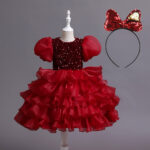 Kids Tutu Birthday Princess Party Dress - Image 4