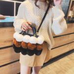 Plush Handbags Winter Plush Shoulder Bag Handbag Trend Messenger Bag - Image 3