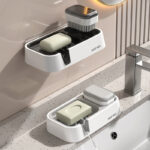 Soap Dish Punch-free Wall-mounted Double Layer