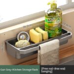 Rag Drain Rack Kitchen Sink Storage Shelf - Image 8