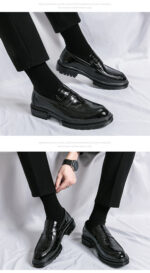 Plus Size Men's Slip-on Platform Slip-on Loafers - Image 8