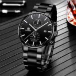 Fake Hree Eye Fashion Business Quartz Watch - Image 6