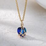 Diamond Castle Necklace Zircon Crystal Heart-shaped Female Pendant - Image 3