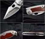 Stainless Steel Outdoor Folding Knife Portable Self-defense Keychain Knife - Image 6