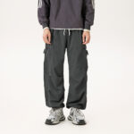 Casual Straight-leg Loose Cargo Pants Male - Image 4