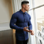 Men's Business Anti-wrinkle White Long-sleeved Shirt - Image 2