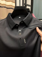 Summer Polo Shirt Business Casual Seamless Ice Silk - Image 8