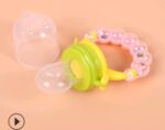 Doodle hazelnut bite bite pacifier food grade silicone food supplement baby fruit and vegetable music rattle - Image 2