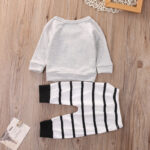 Boys Panda Striped Long Sleeve Suit - Image 2