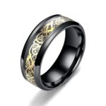 Dragon Pattern Rings Men Stainless Steel Ring Jewelry - Image 3