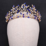 Vintage Rhinestone Headdress Crown Alloy Hair Accessories Stage Party Accessories - Image 6
